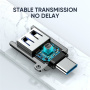 JOYROOM S-H151 adaptor de încărcare și date - USB-A la USB-C - argintiu