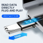 JOYROOM S-H151 adaptor de încărcare și date - USB-A la USB-C - argintiu