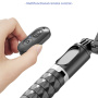 CYKE Q18 Bluetooth selfie stick cu tripod, stabilizator Gimbal și lumină pentru iPhone - negru