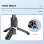 CYKE Q18 Bluetooth selfie stick cu tripod, stabilizator Gimbal și lumină pentru iPhone - negru