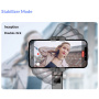 CYKE Q18 Bluetooth selfie stick cu tripod, stabilizator Gimbal și lumină pentru iPhone - negru