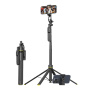 CYKE TT18 selfie stick Bluetooth panoramic cu tripod pentru iPhone - negru