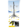CYKE TT18 selfie stick Bluetooth panoramic cu tripod pentru iPhone - negru