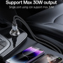 Yesido Y73 set încărcător auto cu porturi USB-C / USB-A și cablu USB-C la Lightning - 30W - 1 m - negru