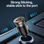 Yesido Y73 set încărcător auto cu porturi USB-C / USB-A și cablu USB-C la Lightning - 30W - 1 m - negru