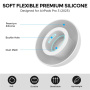 AhaStyle capete de rezervă din silicon pentru AirPods Pro 3 - S - albe