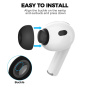 AhaStyle capete de rezervă din silicon pentru AirPods Pro 3 - S - albe