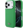 Husă Lacoste Iconic Petit Pique Metal Logo cu MagSafe pentru iPhone 17 Pro - verde