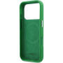 Husă Lacoste Iconic Petit Pique Metal Logo cu MagSafe pentru iPhone 17 Pro - verde