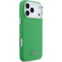 Husă Lacoste Iconic Petit Pique Metal Logo cu MagSafe pentru iPhone 17 Pro Max - verde