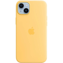 Carcasă originală Apple din silicon cu MagSafe pentru iPhone 14 Plus - galben însorit