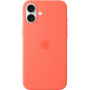 Original Apple husă din silicon cu MagSafe pentru iPhone 16 Plus - mandarine