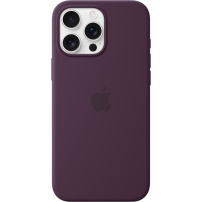 Original Apple husă din silicon cu MagSafe pentru iPhone 16 Pro Max - prune