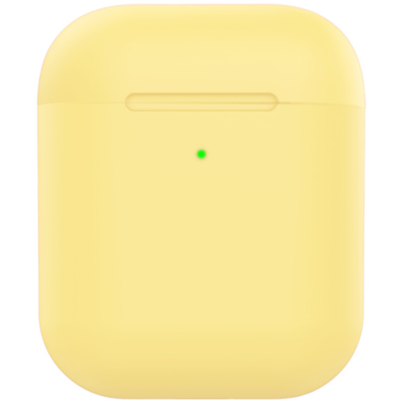Carcasă din silicon mat pentru AirPods 1 / 2 - galben