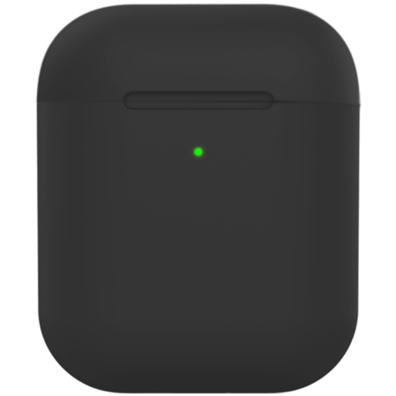 Carcasă din silicon mat pentru AirPods 1 / 2 - negru