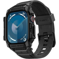 Spigen Carcasă super durabilă Rugged Armor Pro cu curea pentru ceas Apple 46mm - negru