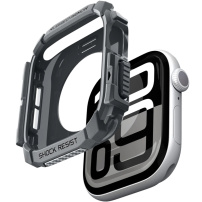 Spigen Rugged Armor husă super rezistentă pentru Apple Watch 46mm - gri închis