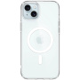 Spigen Ultra Hybrid MagFit husă transparentă cu MagSafe alb pentru iPhone 15 - transparent