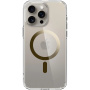 Spigen Ultra Hybrid MagFit husă transparentă cu MagSafe auriu pentru iPhone 15 Pro Max - transparent