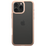 Spigen Ultra Hybrid husă transparentă cu ramă colorată pentru iPhone 16 Pro Max - roz