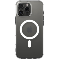 Spigen Husă transparentă ultra hibridă cu alb MagSafe pentru iPhone 16 Pro - Transparent