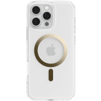 Spigen Husă transparentă ultra hibridă cu auriu MagSafe pentru iPhone 16 Pro - Transparent