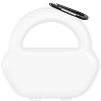 Husă de protecție semitransparentă cu carabină pentru AirPods Max 1 / 2 - alb