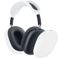 Husă de protecție din silicon 2în1 pentru AirPods Max 1 / 2 - alb