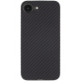 Husă Tactical Aramid cu model de fibră de carbon și MagSafe pentru iPhone 16e / 17e - gri închis