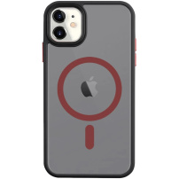 Tactical Husă transparentă Hyperstealth 2.0 cu MagSafe pentru iPhone 12 / 12 Pro - Negru Roșu