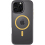 Tactical Hyperstealth 2.0 husă transparentă cu MagSafe galben pentru iPhone 16 Pro Max - negru