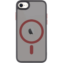 Tactical Husă transparentă Hyperstealth 2.0 cu MagSafe pentru iPhone 7 / 8 / SE (2020/2022) - negru roșu