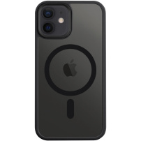 Husă transparentă Tactical Hyperstealth cu MagSafe pentru iPhone 12 /12 Pro - gri închis