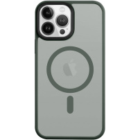 Husă transparentă Tactical Hyperstealth cu MagSafe pentru iPhone 13 Pro Max - măsliniu