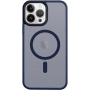 Husă transparentă Tactical Hyperstealth cu MagSafe pentru iPhone 13 Pro Max - albastru închis