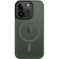Husă transparentă Tactical Hyperstealth cu MagSafe pentru iPhone 14 Pro - măsliniu
