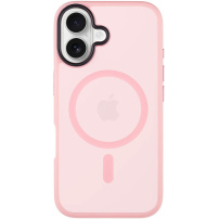 Tactical Husă transparentă Hyperstealth cu MagSafe pentru iPhone 16 - roz