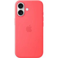 Husă din silicon Apple Original cu MagSafe pentru iPhone 17 - roz guava