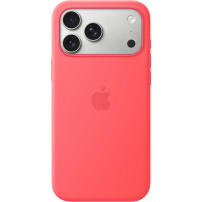 Husă din silicon Apple Original cu MagSafe pentru iPhone 17 Pro Max - roz guava