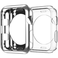 Husă de protecție Dux Ducis din plastic moale pentru Apple Watch 38mm - argintiu