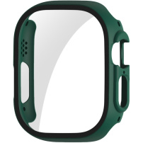 ENKAY carcasă mată cu sticlă securizată pentru Apple Watch Ultra 49mm - verde