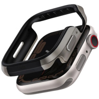 UNIQ Carcasa metalica Valencia pentru ceas Apple 46mm - titan