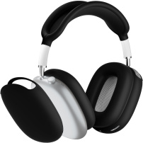 4 în 1 husă din silicon pentru AirPods Max 1 / 2 - negru