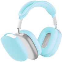 Husă din silicon 4 în 1 pentru AirPods Max 1 / 2 - albastru, luminează în întuneric