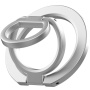 Suport magnetic MagSafe rotativ 360° cu suport pentru deget pentru iPhone - argintiu