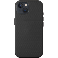 Husă de protecție cu suprafață textilă și MagSafe pentru iPhone 13 - negru