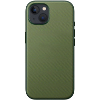 Husă de protecție cu suprafață textilă și MagSafe pentru iPhone 13 - verde