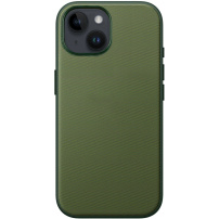 Husă de protecție cu suprafață textilă și MagSafe pentru iPhone 14 - verde