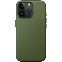 Husă de protecție cu suprafață textilă și MagSafe pentru iPhone 14 Pro - verde