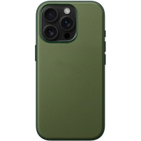 Husă de protecție cu suprafață textilă și MagSafe pentru iPhone 16 Pro - verde